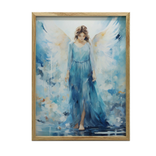 FAKERETES FALI PLAKÁT ANGYAL BLUE BEAUTY 70x100 grafika, keretezett kép
