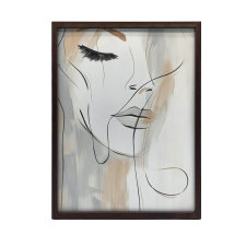 FAKERETES FALI PLAKÁT ELEGANCE VONÁSBAN 30x40 CM grafika, keretezett kép