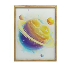 FAKERETES FALI PLAKÁT KOSMIKUS HARMÓNIA 50x70cm grafika, keretezett kép