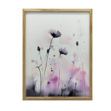  FAKERETES FALI PLAKÁT LILA RÉT 50x70 CM grafika, keretezett kép