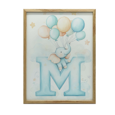  FAKERETES FALI PLAKÁT MAGIC M Léggömbökkel 70x100 CM grafika, keretezett kép