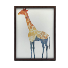  FAKERETES FALI PLAKÁT MOZAIK ZSIRÁF 70x100 CM grafika, keretezett kép