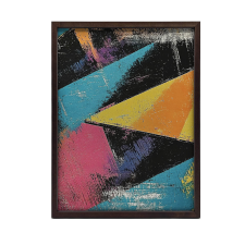 FAKERETES PLAKÁT FALRA SÖTÉTBARNA BRAVE FORMÁK 30x40 CM grafika, keretezett kép