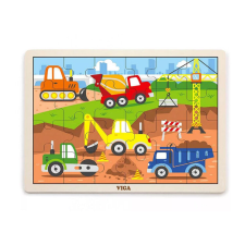 Fakopáncs 24 db-os puzzle (munkagépek) puzzle, kirakós