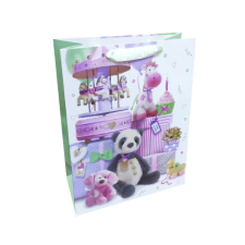 Fakopáncs Ajándéktasak - kicsi (panda maci ajándékokkal és körhintával) ajándéktasak