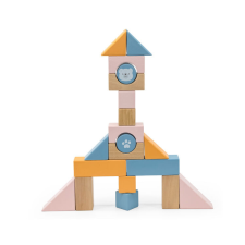 Fakopáncs Építőkocka húzogatós kiskocsiban (PolarB) barkácsolás, építés