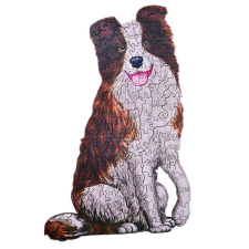 Fakopáncs Fa puzzle, színes A5 méretű (kutya) puzzle, kirakós