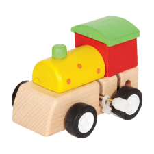 Fakopáncs Felhúzható mozdony (zöld) fajáték