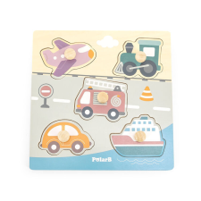Fakopáncs Fogantyús puzzle - járművek (polarB) puzzle, kirakós
