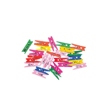 Fakopáncs Junior 25x8 mm, 25 db fa csipesz - színes fajáték