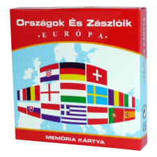 Fakopáncs Memóriakártya: Országok és zászlóik (Európa) kreatív és készségfejlesztő