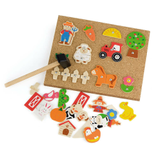 Fakopáncs Mozaik szett (farmos) fajáték