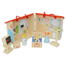 Fakopáncs Nyitható kórház (tartozékokkal) fajáték