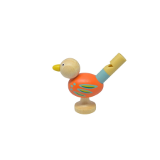 Fakopáncs Síp - madárkás, narancssárga - talpas fajáték