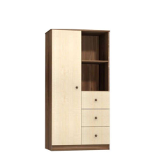 FAKTUM Makaó Szekrény - Szilva/Juhar - 91x52x182 cm bútor