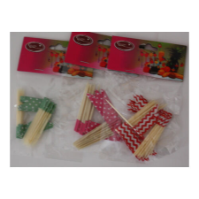  Falat dísz, zászló 24 db/cs party kellék