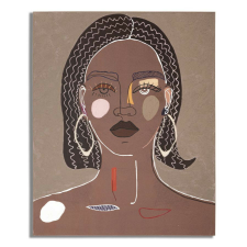  Falfestés törzsi -a- 80x2,8x100cm grafika, keretezett kép