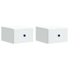  Fali éjjeli szekrény 2 pcs Fehér 34,5 x 33 x 20 cm Szerelt Fa