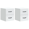  Fali éjjeli szekrény 2 pcs Fehér 34,5 x 33 x 40 cm Szerelt Fa