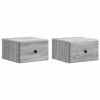  Fali éjjeli szekrény 2 pcs Szürke Sonoma 34,5 x 33 x 20 cm