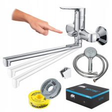  Fali kádcsaptelep kádhoz, mozgatható, forgókapcsolós csaptelep csaptelep