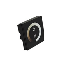 Fali LED fényerő szabályzó (DM01) - 96W - fekete villanyszerelés