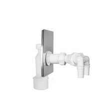  Fali mosógépcsatlakozó Y csatlakozós króm előlappal (Fali mosógépcsatlakozó Y csatlakozós króm) beépíthető gépek kiegészítői