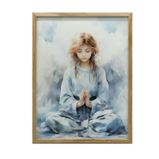 FALI PLAKÁT ANGYAL IMÁJA KERET NÉLKÜL 70x100 CM MATTE grafika, keretezett kép