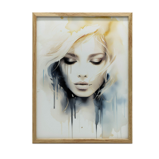 FALI PLAKÁT ARANY KERETBEN Akvarell DREAM 70x100 CM grafika, keretezett kép