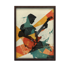  FALI PLAKÁT ARANY KERETBEN MUSICAL PASSION 70X100 CM MATT grafika, keretezett kép