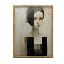 FALI PLAKÁT ARANY KERETBEN SZÜRREÁLIS SZÉPSÉG 30x40 CM grafika, keretezett kép