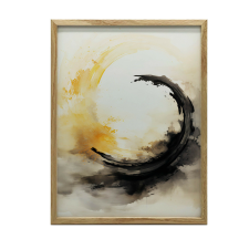  FALI PLAKÁT ARANY KERETBEN ZEN THE ESSENCE OF BALANCE 30X40 CM grafika, keretezett kép