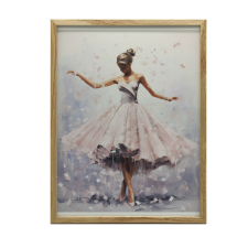FALI PLAKÁT BALLERINA BALT ÁLOM KERET NÉLKÜL 30x40 CM grafika, keretezett kép