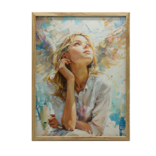  FALI PLAKÁT EGY ANGYAL GONDOLATOK SZÉPSÉGE 70x100 CM KERET NÉLKÜL, MATT grafika, keretezett kép