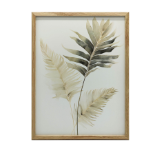  FALI PLAKÁT EGZOTIKUS PÁLAFÁK SÖTÉTBARNA KERETBEN 50x70 CM grafika, keretezett kép