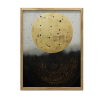  FALI PLAKÁT FA KERETBEN ARANY KOZMIKUS KÖR 50x70 CM