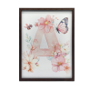  FALI PLAKÁT FA KERETBEN VIRÁGOK PILLANGÓK 70x100 CM