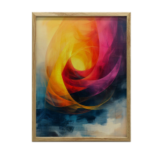  FALI PLAKÁT FEHÉR KERETBEN SZÍNEK ÉBREDÉSE 30x40 CM grafika, keretezett kép