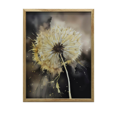 FALI PLAKÁT GOLDEN Dandelion KERET NÉLKÜL 50x70 CM MATTE grafika, keretezett kép