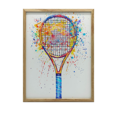 FALI PLAKÁT JOYFUL TENNIS WORLD KERET NÉLKÜL 70x100 CM grafika, keretezett kép