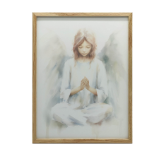 FALI PLAKÁT KÉREM ANGYAL KERET NÉLKÜL 30x40 CM MATT PAPÍR grafika, keretezett kép