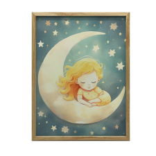  FALI PLAKÁT KERETTEL HERCEGNŐ A HOLDON 70X100 CM grafika, keretezett kép