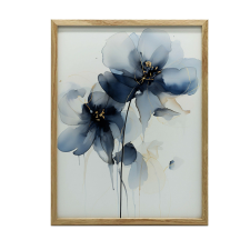 FALI PLAKÁT NAVY BLUE ELEGANCE Akvarellben 50x70 CM KERET NÉLKÜL grafika, keretezett kép