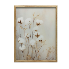 FALI PLAKÁT PAMUT VIRÁGOK KERET NÉLKÜL 50x70 CM MATT PAPÍR grafika, keretezett kép