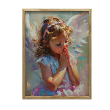  FALI PLAKÁT PASZTELL ANGYAL KERET NÉLKÜL 50x70 CM MATTE grafika, keretezett kép