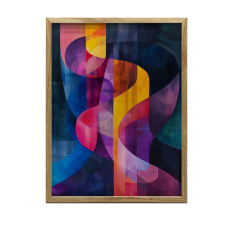 FALI PLAKÁT SZÍNES REZGÉSEK KERET NÉLKÜL 40x50 CM MATT PAPÍR grafika, keretezett kép