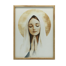 FALI PLAKÁT SZÖNYÖGZŐ IMÁJA ARANY HALOVAL 30x40 CM grafika, keretezett kép