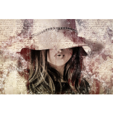  Falikép Absztrakt női fej, 300 x 250 cm tapéta, díszléc és más dekoráció