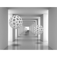  Falikép Alagút fehér golyókkal2, 300 x 200 cm tapéta, díszléc és más dekoráció