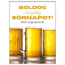  Falikép – Boldog Sörnapot (videóvetítő opcióval) grafika, keretezett kép